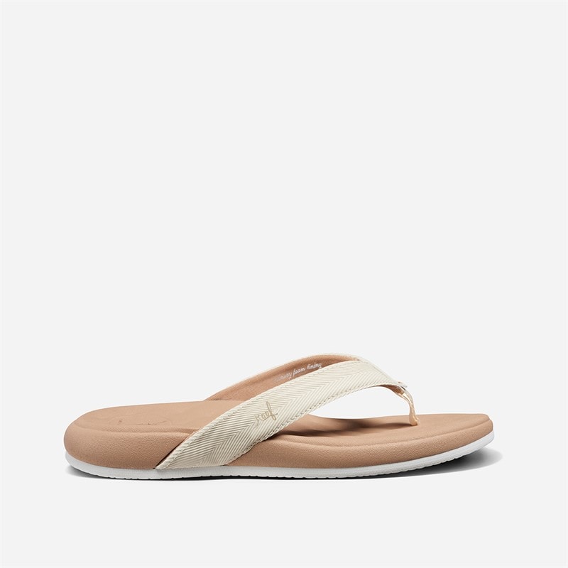 Reef Womens Cushioned Harmony Flip Flops Sand - Image 1
