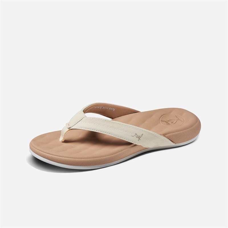 Reef Womens Cushioned Harmony Flip Flops Sand - Image 5