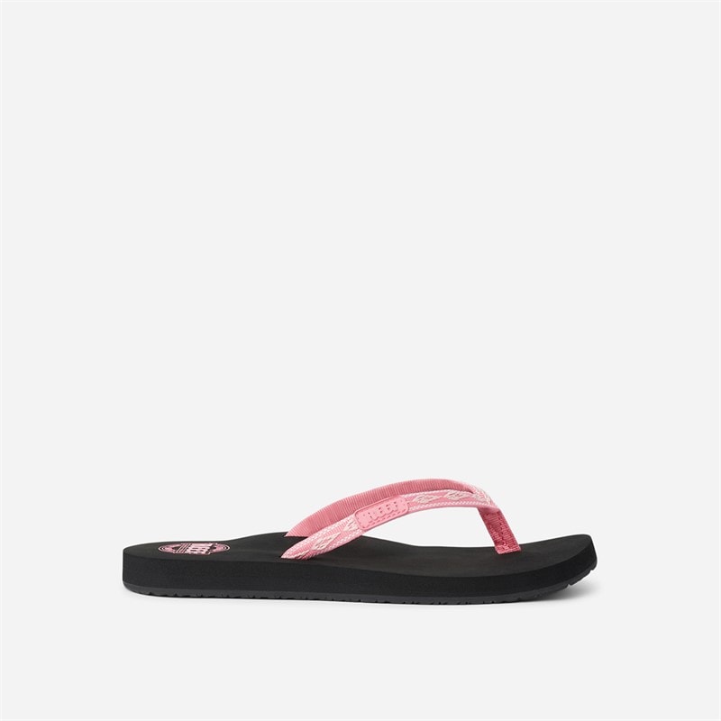 Reef Womens Ginger Slim Flip Flops Black/Pink - Image 1