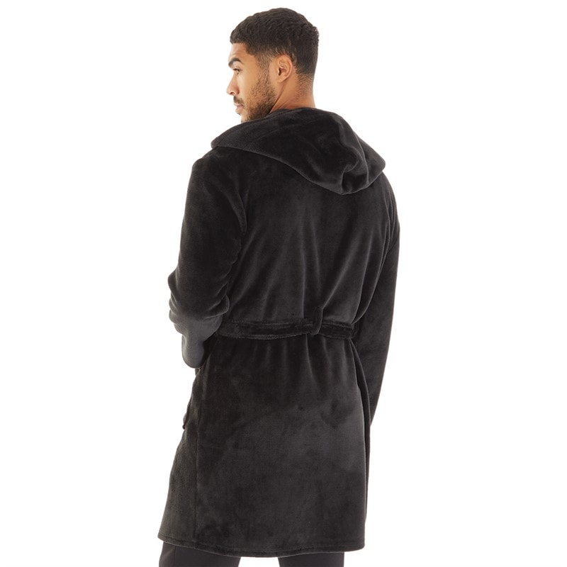 Ed Hardy Mens Titan Dressing Gown Black - Image 2