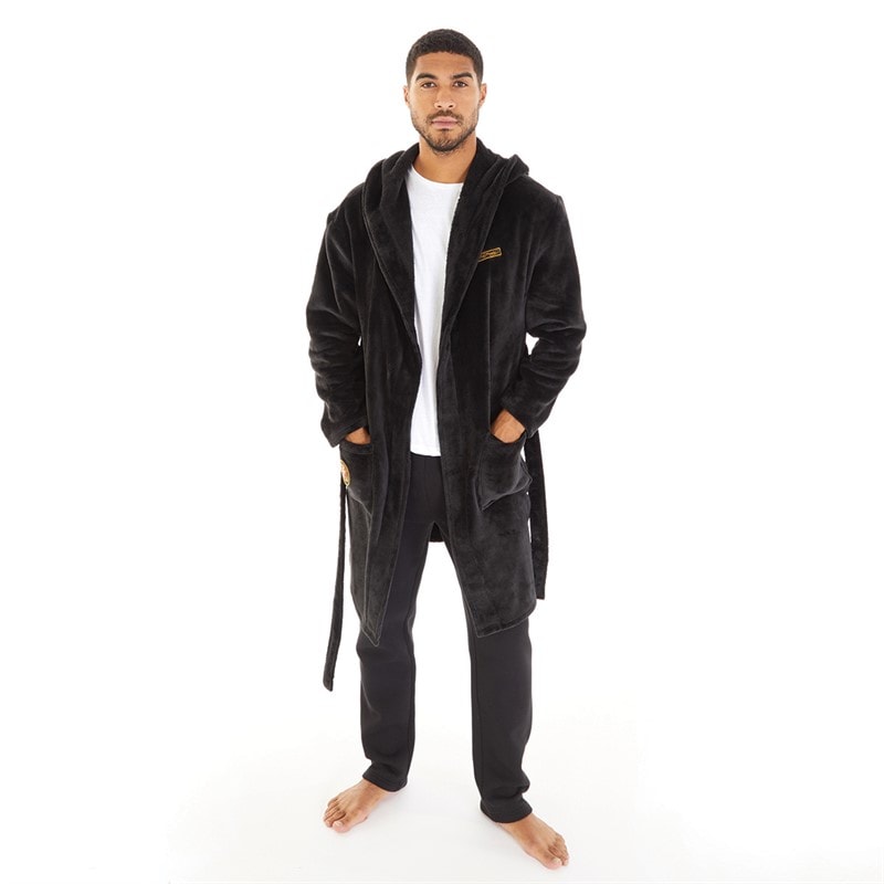 Ed Hardy Mens Titan Dressing Gown Black - Image 4