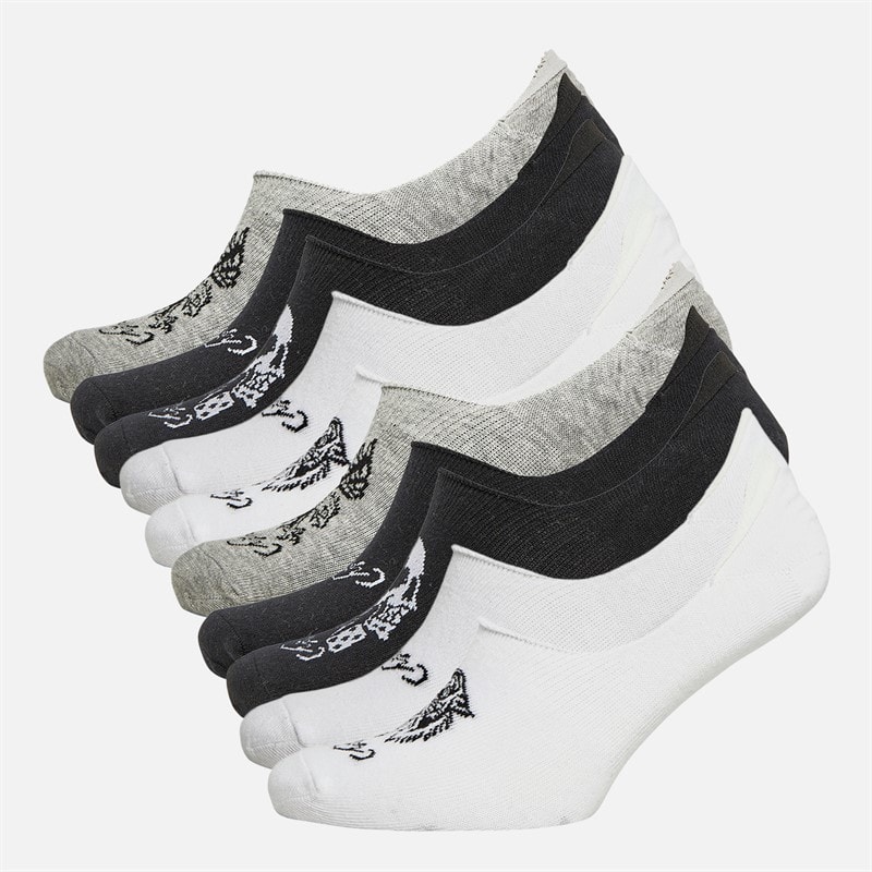 Ed Hardy Mens Sonova Ten Pack Invisible Socks Mixed - Image 1