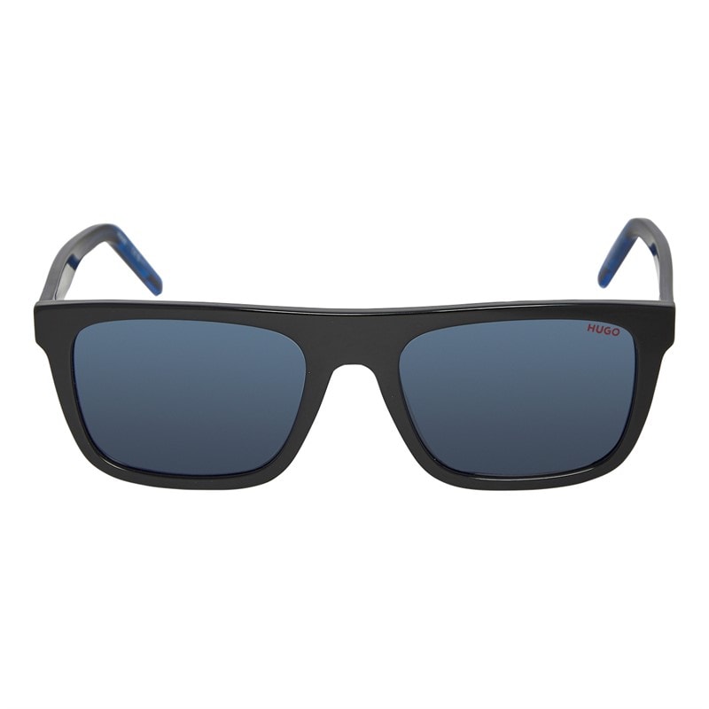 HUGO Mens Sunglasses Black Blue - Image 2