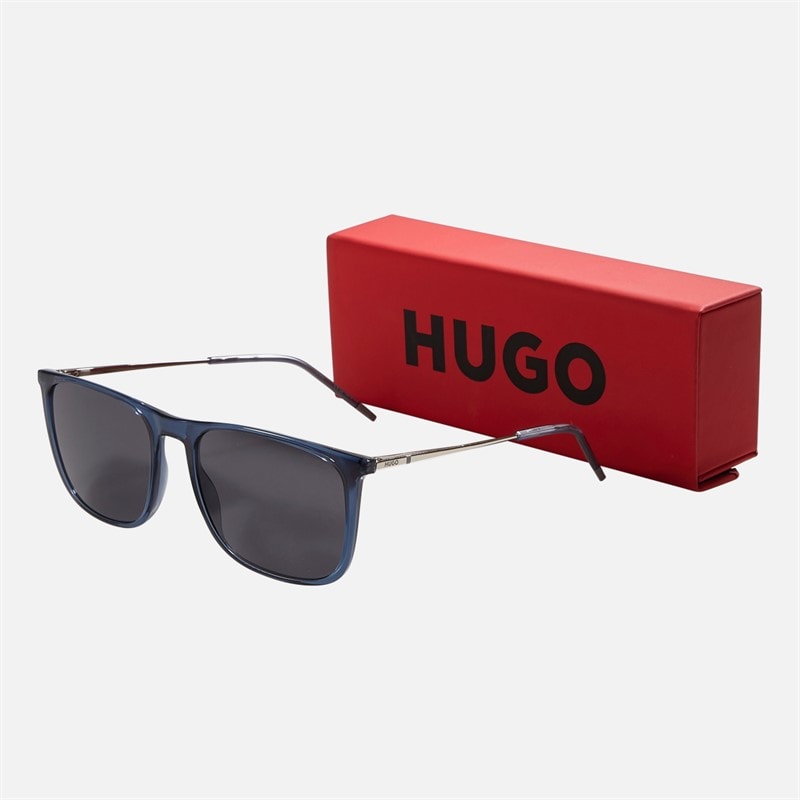 HUGO Mens Sunglasses Blue Palladium - Image 3