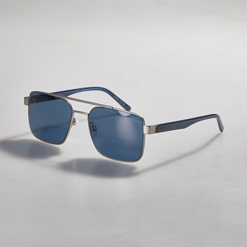 HUGO Mens Sunglasses Matte Palladium - Image 1