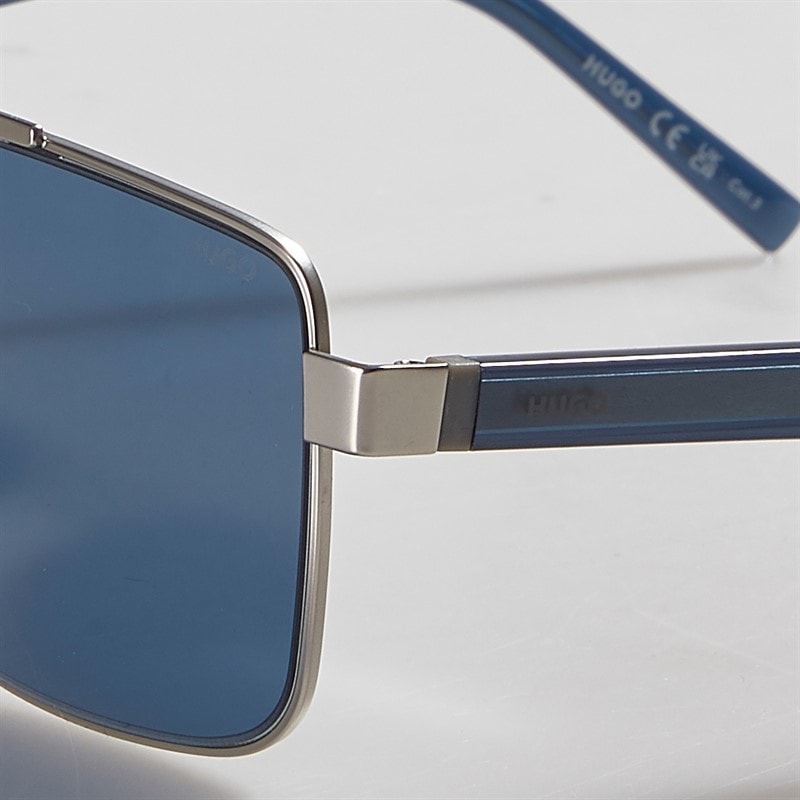 HUGO Mens Sunglasses Matte Palladium - Image 3