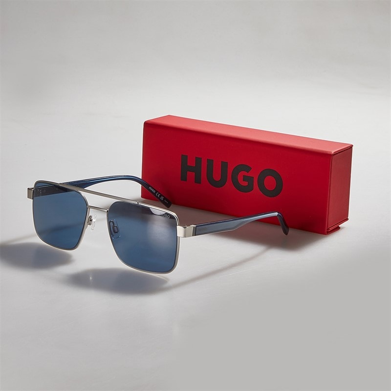 HUGO Mens Sunglasses Matte Palladium - Image 4