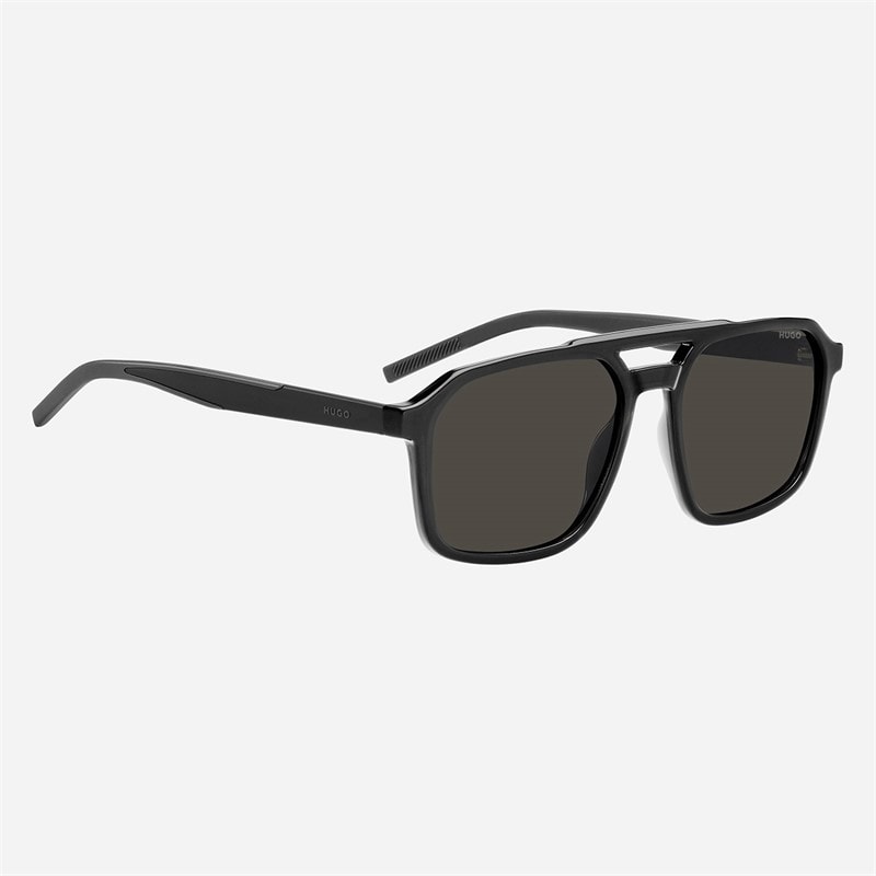 HUGO Mens Rectangular Sunglasses Grey - Image 3