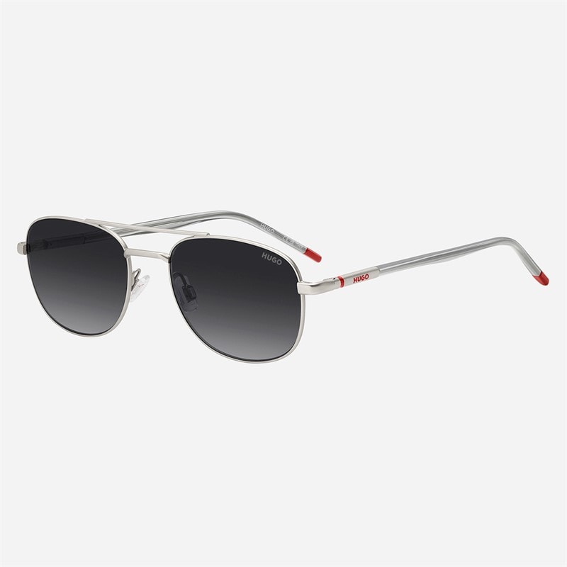 HUGO Mens Navigator Sunglasses Matte Palladium - Image 1