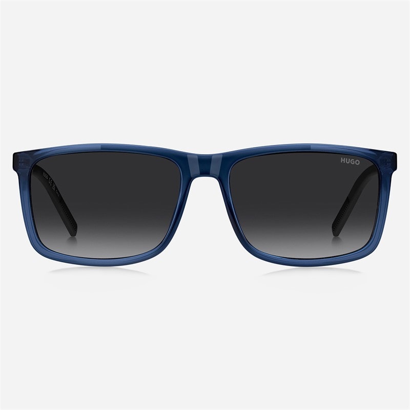 HUGO Mens Rectangular Sunglasses Blue - Image 2