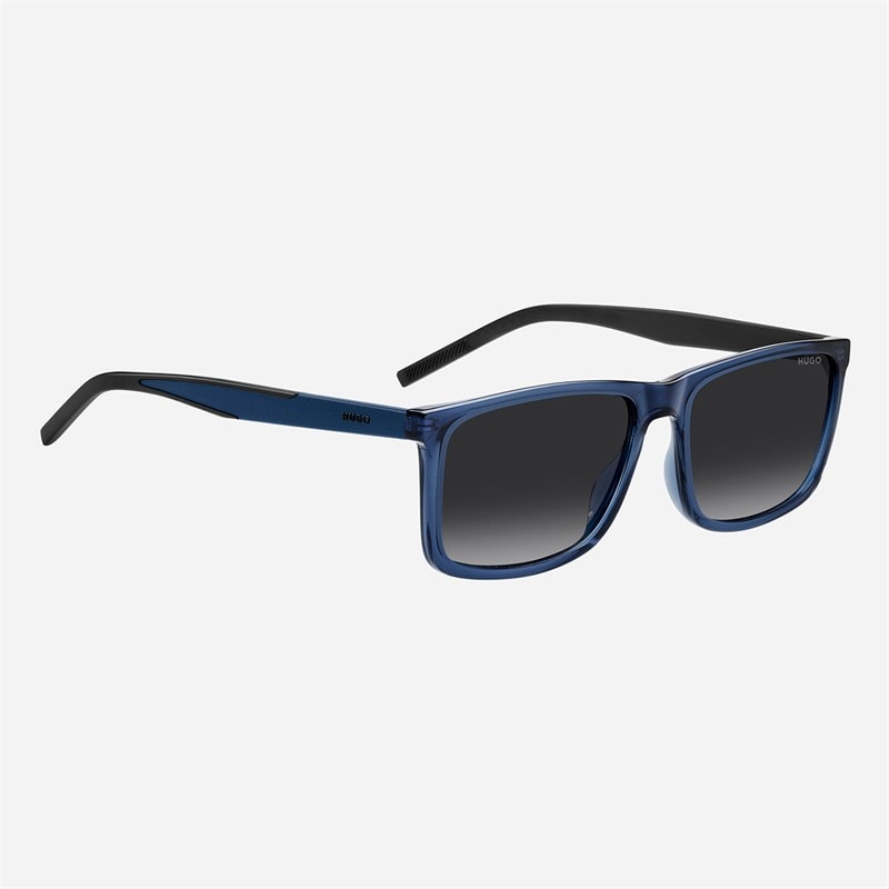 HUGO Mens Rectangular Sunglasses Blue - Image 3