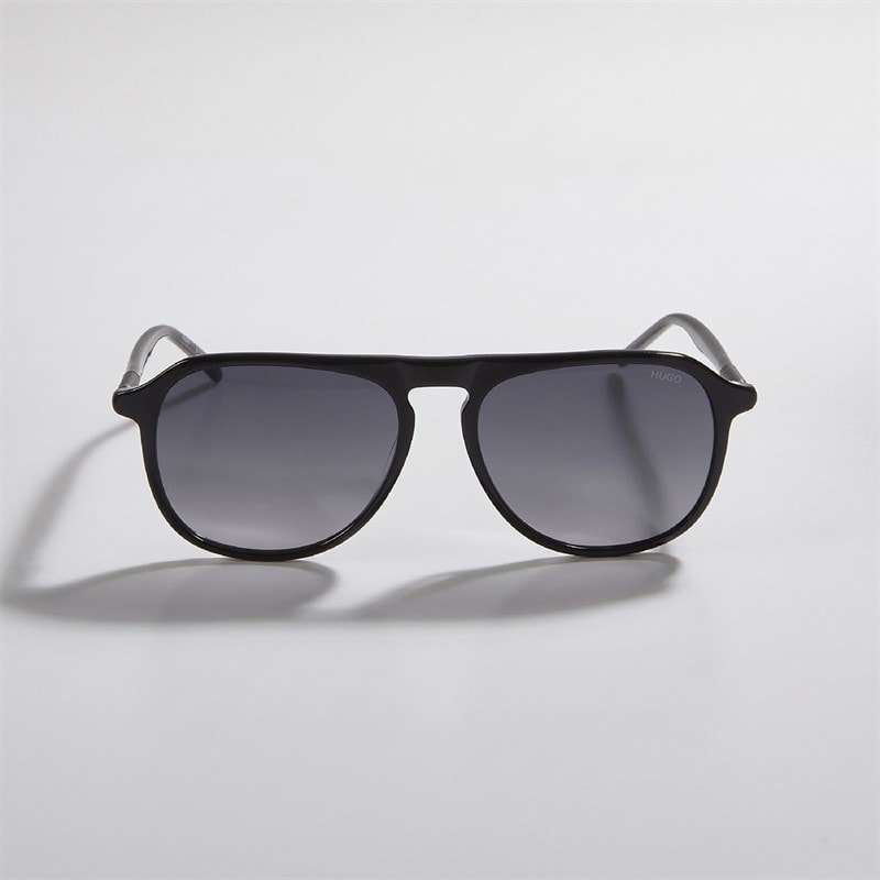 HUGO Mens Rectangular Sunglasses Black - Image 2