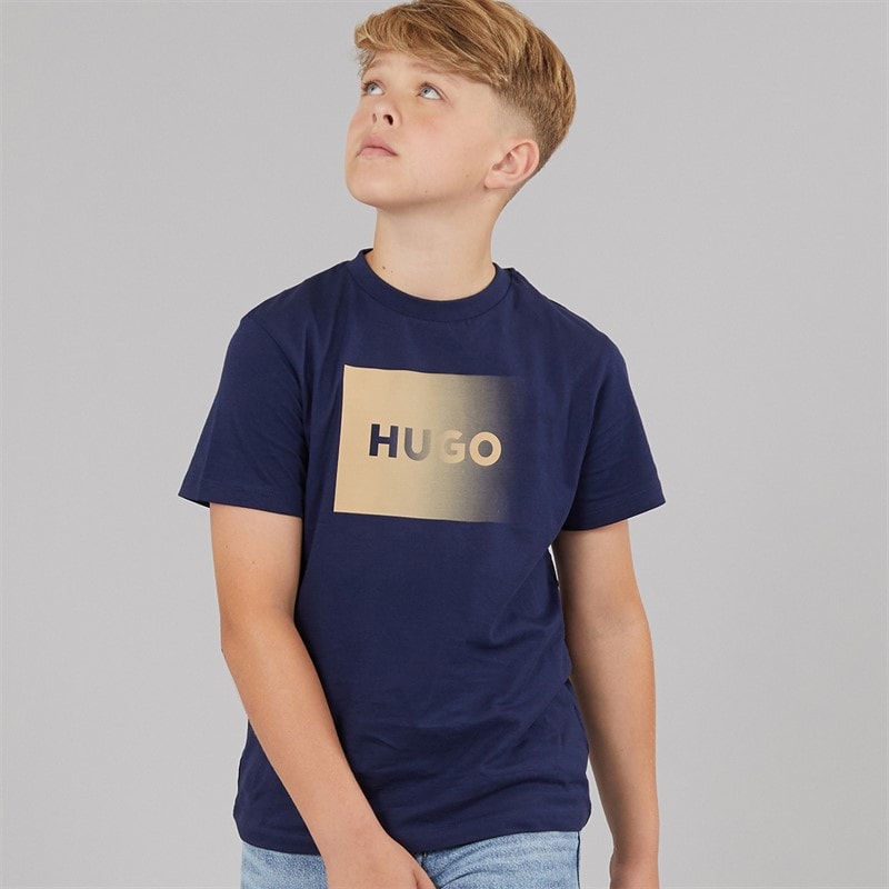 HUGO Boys T-Shirt Navy