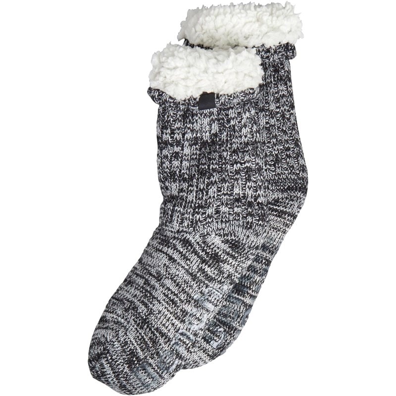 Bench Mens Hardy Slipper Socks Charcoal/Black - Image 2
