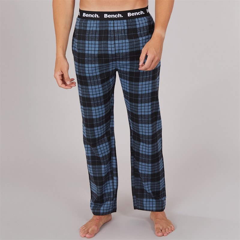 Bench Mens Boyd Flannel Pants Teal Check - Image 3