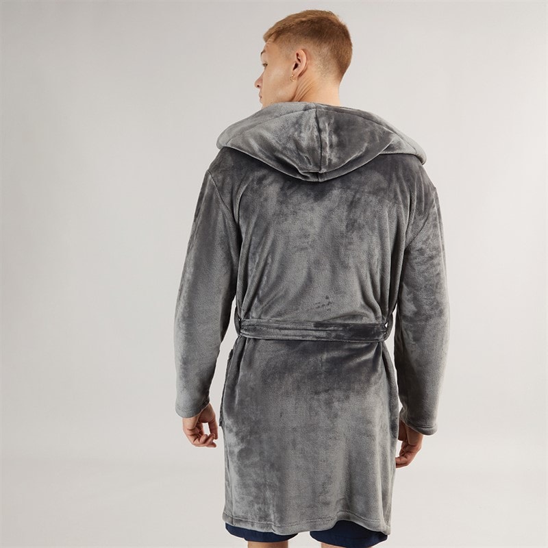 Bench Mens Barrera Dressing Gown Charcoal - Image 2