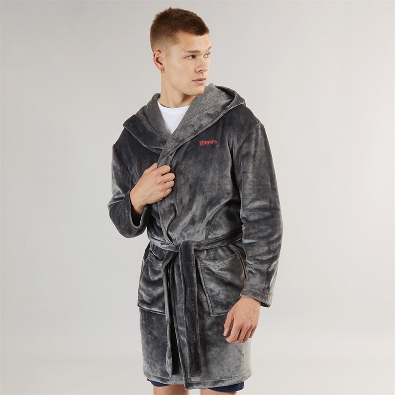 Bench Mens Barrera Dressing Gown Charcoal - Image 5