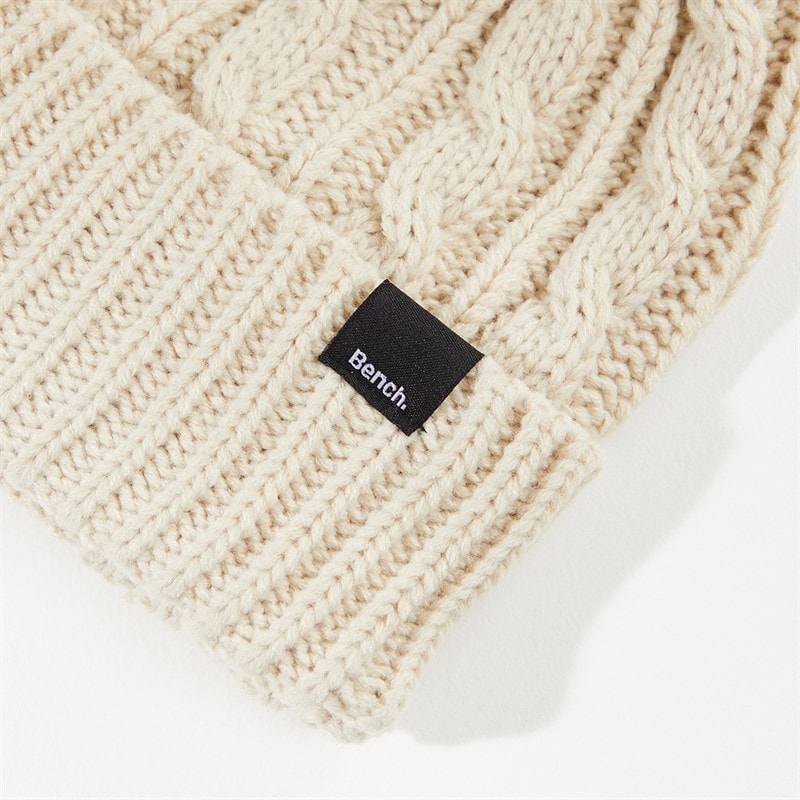 Bench Womens Ivanna Bobble Hat Cream - Image 2