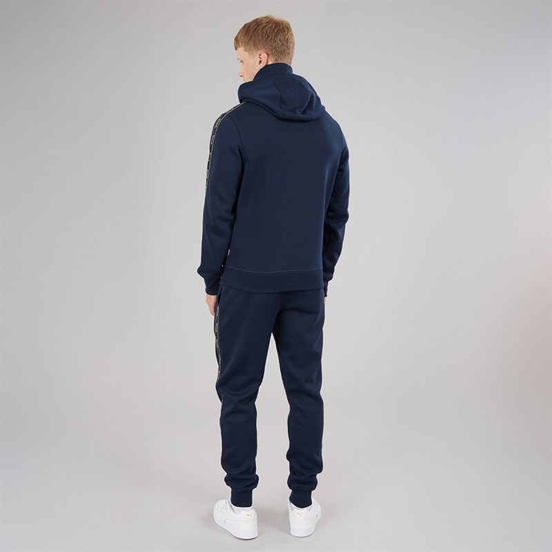 Bench Mens Guttell Tracksuit With Branded Tape Detail Navy - Image 2