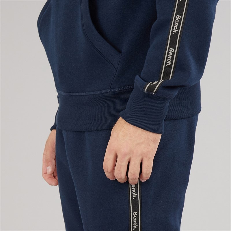 Bench Mens Guttell Tracksuit With Branded Tape Detail Navy - Image 5