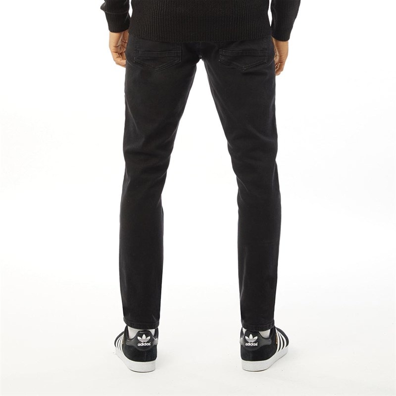 Bench Mens Eddie 22 Slim Fit Jeans Black - Image 2