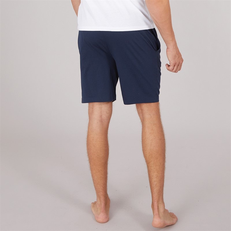 Bench Mens Gallen Jersey Lounge Shorts Navy - Image 2