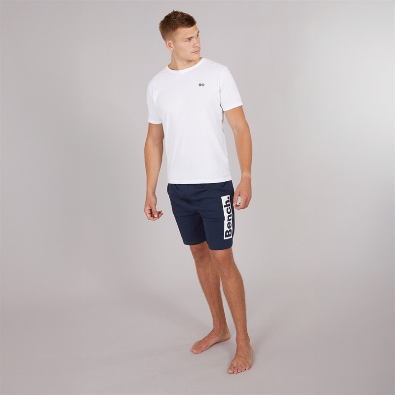 Bench Mens Gallen Jersey Lounge Shorts Navy - Image 4