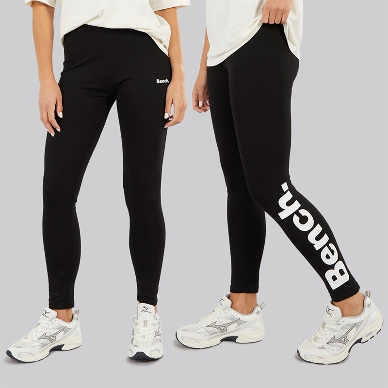 Bench Womens Renza Two Pack Leggings Black - Image 1