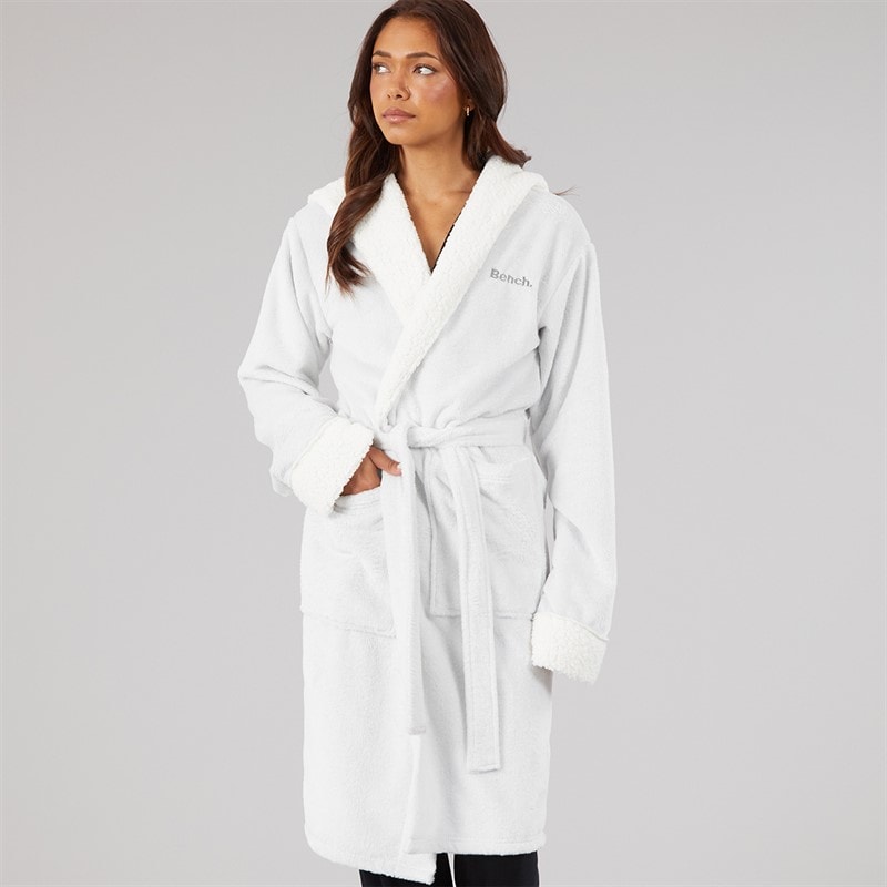 Bench Womens Rihannon Supersoft Long Robe Grey Marl - Image 3