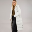 Bench Womens Ryelle Maxi Length Puffer Coat Winter White