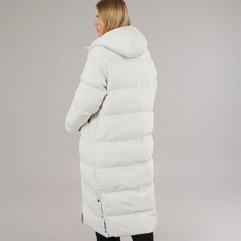 Bench Womens Ryelle Maxi Length Puffer Coat Winter White - Image 2