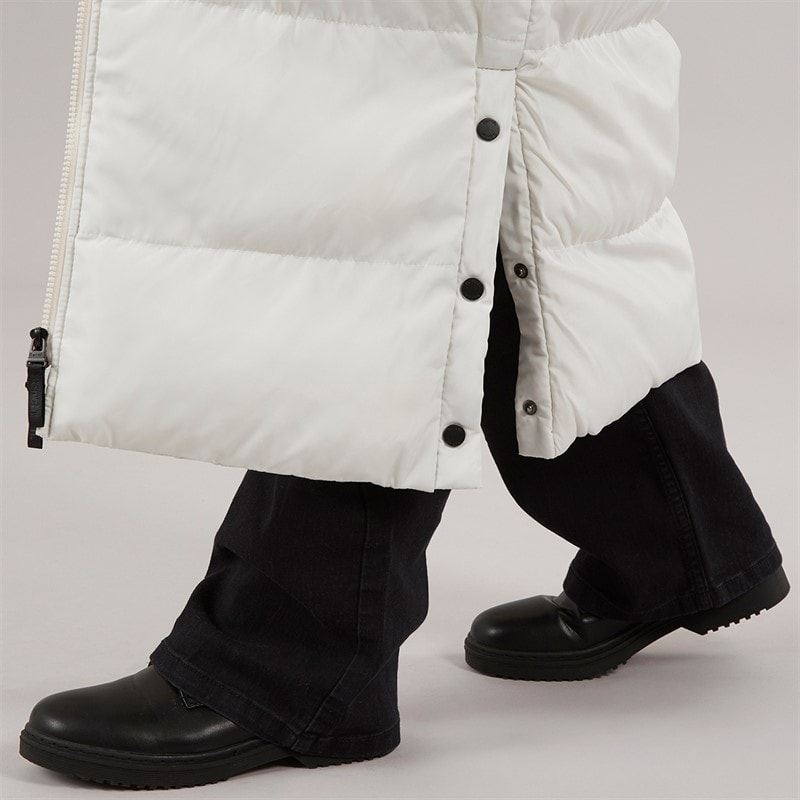 Bench Womens Ryelle Maxi Length Puffer Coat Winter White - Image 5