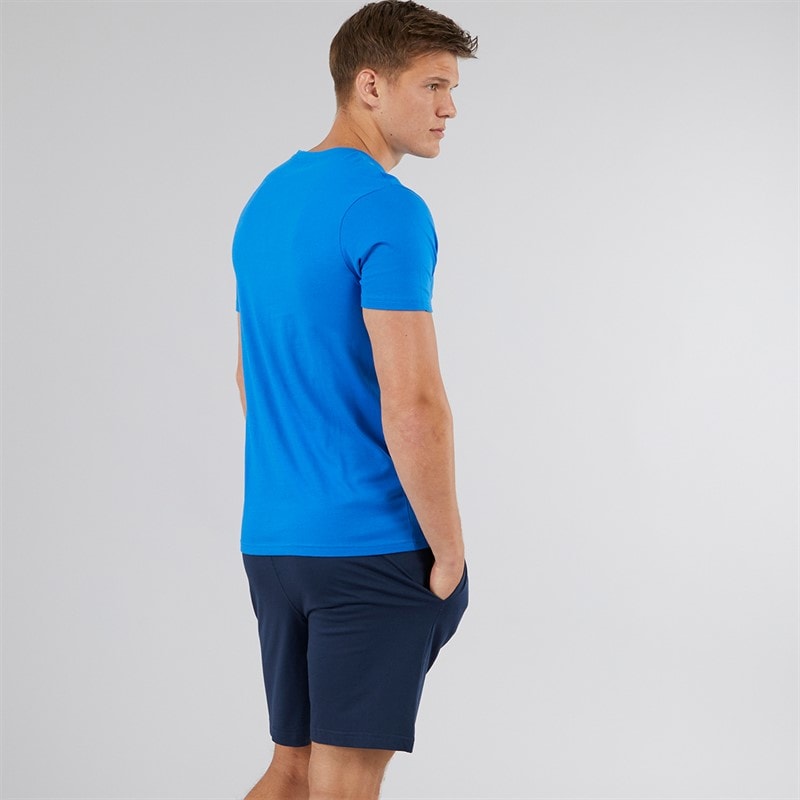 Bench Mens United T-shirt And Shorts Loungewear Set Royal/Navy - Image 2