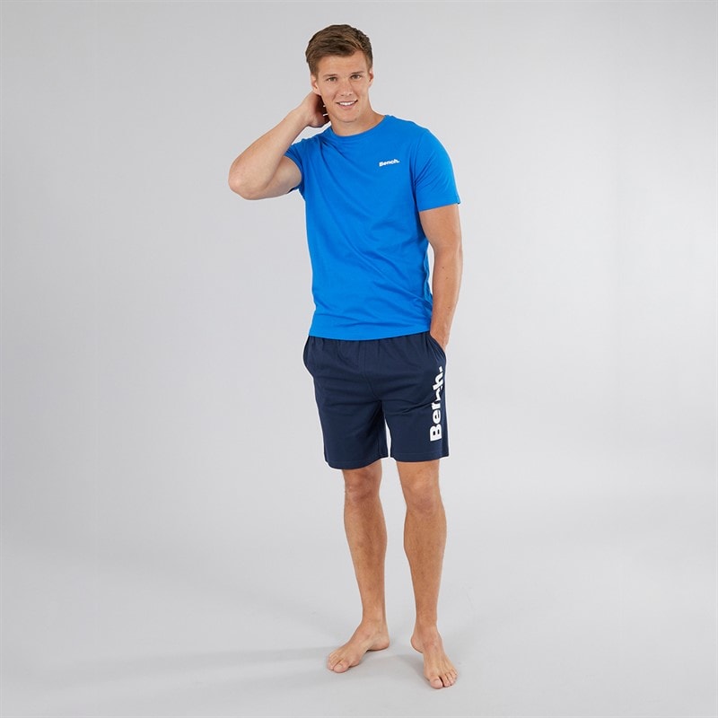 Bench Mens United T-shirt And Shorts Loungewear Set Royal/Navy - Image 4