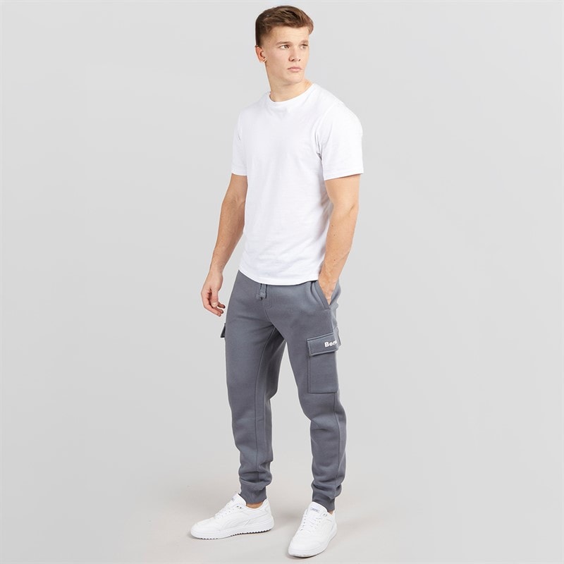 Bench Mens Fargo Cargo Joggers Steel Grey - Image 4