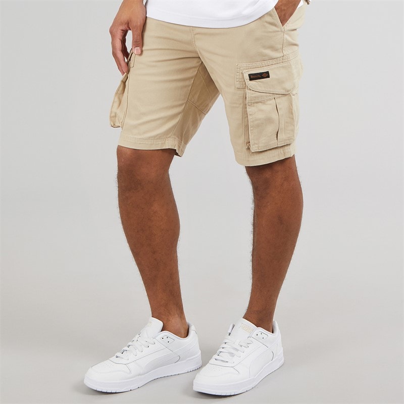 Bench Mens Noahs Cargo Shorts Stone