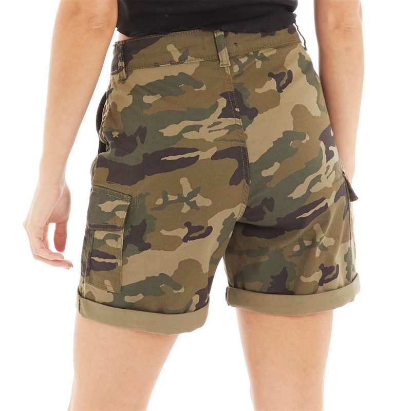 Bench Womens Ashline Cargo Shorts Camo - Image 2