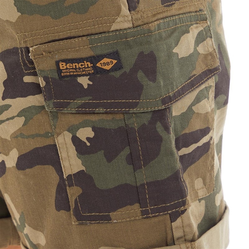 Bench Womens Ashline Cargo Shorts Camo - Image 3
