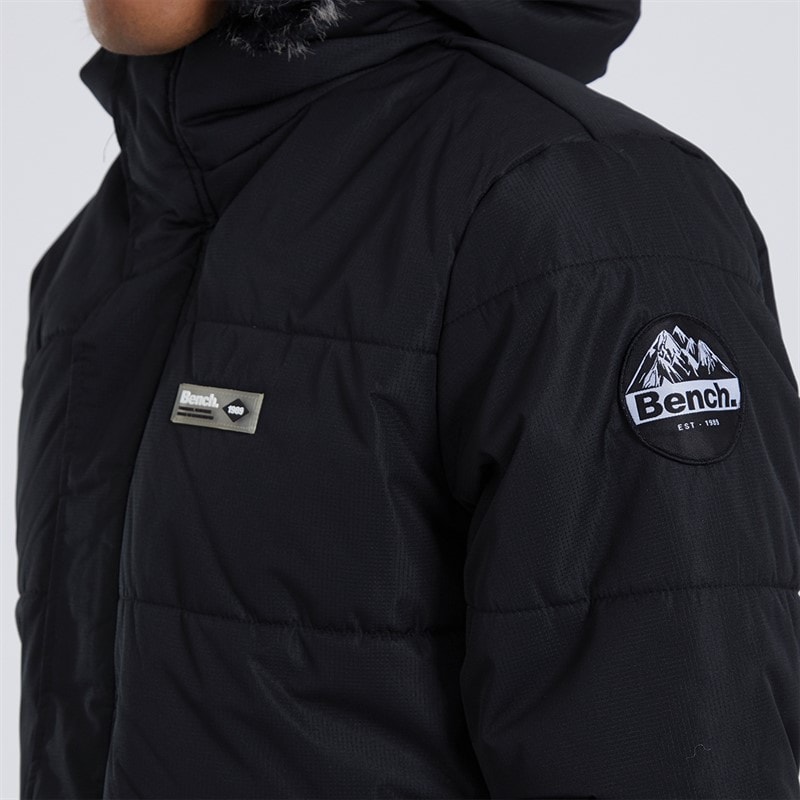 Bench Mens Koufax Padded Parka Black - Image 3