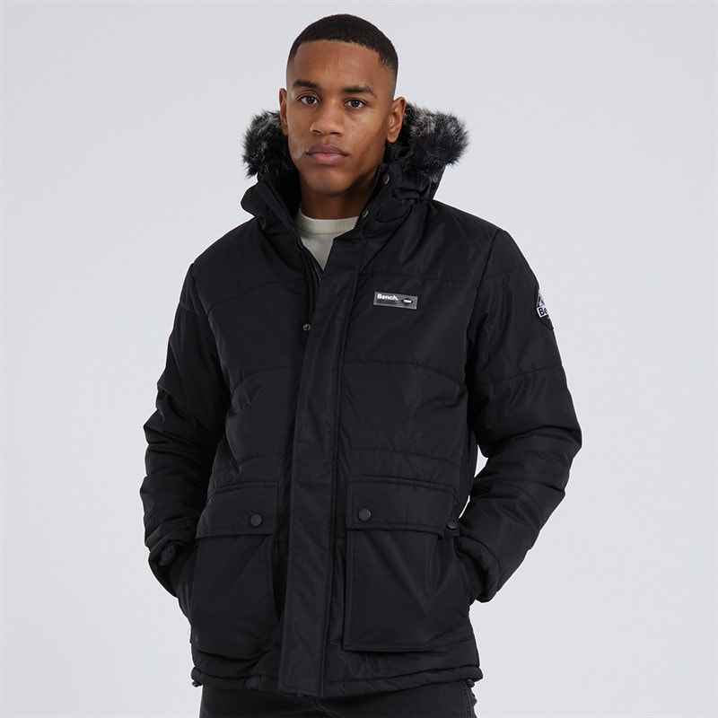 Bench Mens Koufax Padded Parka Black - Image 5
