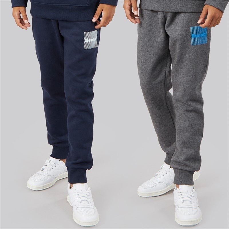 Bench Boys Willroe Two Pack Joggers Navy/Grey
