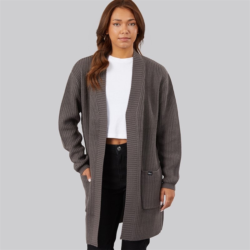 Bench Womens Asteria Cardigan Charcoal - Image 1