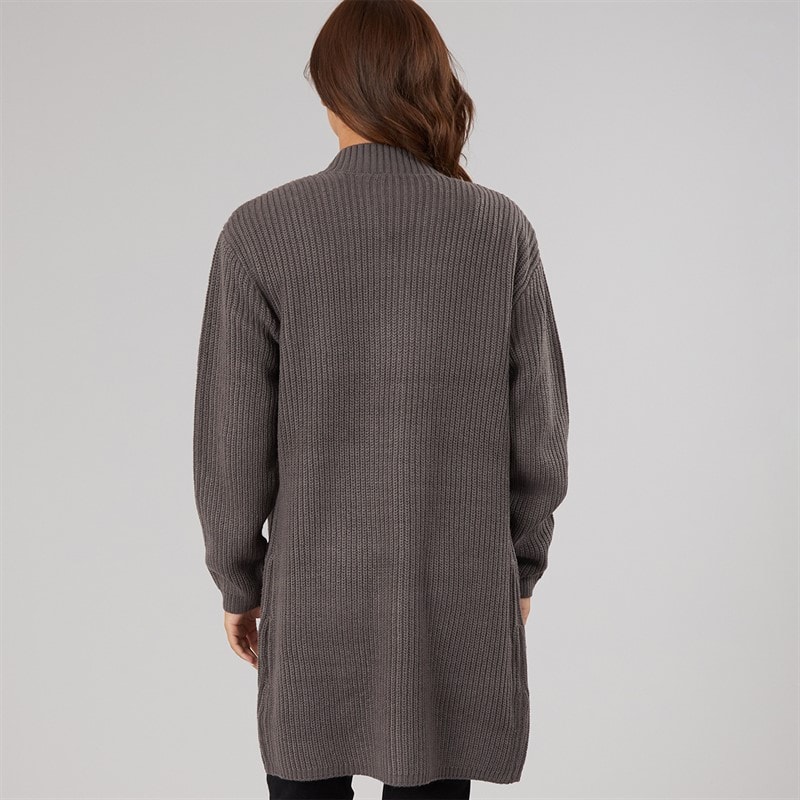 Bench Womens Asteria Cardigan Charcoal - Image 2