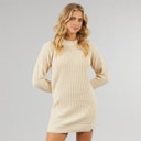 Bench Womens Karlie Knit Dress Oatmeal Marl