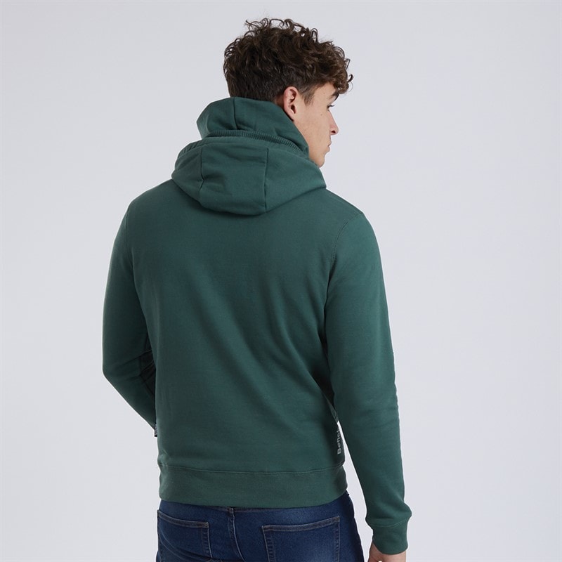 Bench Mens Woosh Hoodie Jungle Green - Image 2
