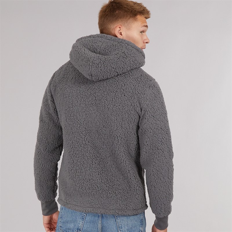 Bench Mens Tommy Zip Hoodie Charcoal - Image 2