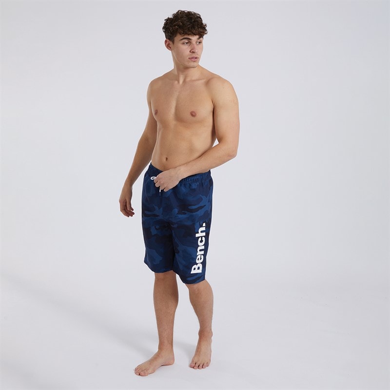 Bench Mens Bermuda Swim Shorts Blue Camo - Image 3