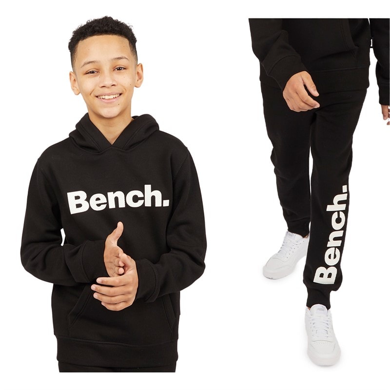 Bench Boys Judoon Hoodie Joggers And Gilet Set Black - Image 3