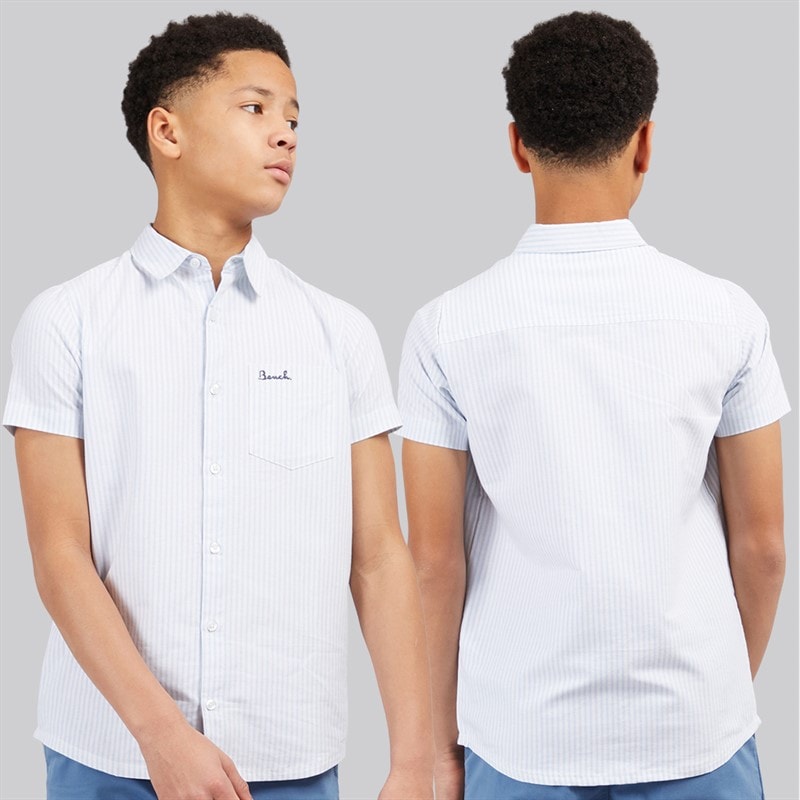 Bench Boys Werter T-Shirt Short Sleeve Shirt And Chino Shorts Set White/Navy/Denim - Image 2