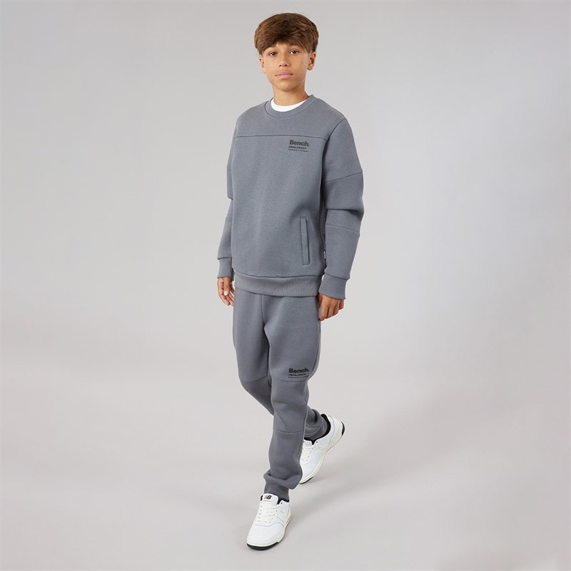 Bench Boys Techshun Tracksuit Steel Grey - Image 1
